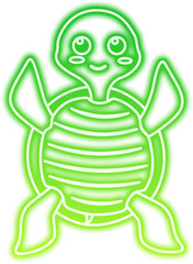 Neon Gradient Trutle Sign Icon