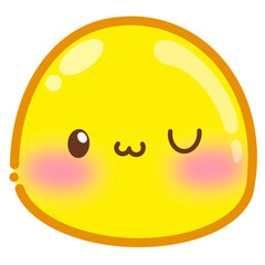 vector illustration of an orange 