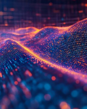 Animated visualization of IP data packets flowing between devices during digital voice transmission Enterprise-Grade VoIP and Softphone Interfaces