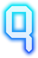 Neon Digital Alphabet Lowercase