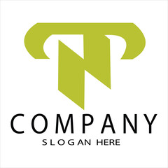 Law firm logo initial n premium vector