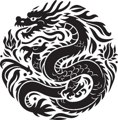 dragon tattoo vector
