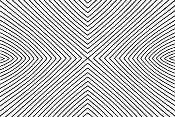 Abstract black and white wavy lines pattern, symmetrical design for backgrounds and copy space