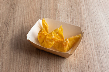 dumplings served in soup, fried versions have become popular in the West,