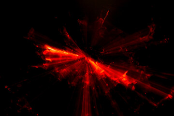 explosion, fire, space, darkness, abstract, blurred, fragments, scattered, burn, burning, texture, backgrounds, illustration, red, flames