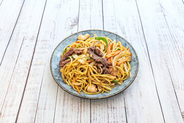 Chow Mein  is stir-fried noodles, a classic of Chinese food