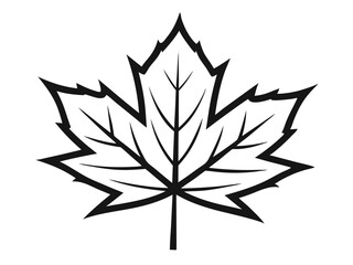 black and white leaf