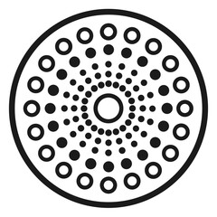 circle design isolated on white