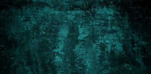 A textured background featuring a deep teal color with a distressed, grunge appearance. The surface shows variations in tone and subtle patterns, creating an abstract and moody aesthetic.