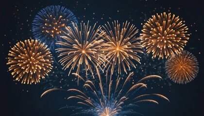 Spectacular Fireworks Display: Night Sky Celebration