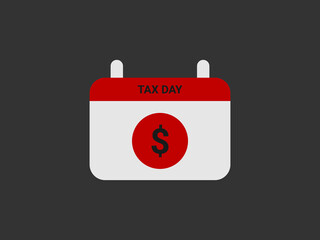 bold icon depicting a calendar with a red top bar
