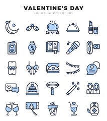 icons set. Valentine'S Day for web. app. vector illustration.