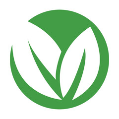 Leaf logo icon design template vector