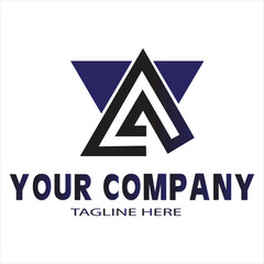 Letter A logo design