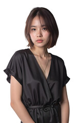 Asian sexy woman on transparent background