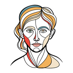 one-line-drawing-human-face-abstract