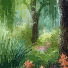 Various oil paintings, flowers, roses, peonies, birds, lakes, butterflies, forests, chrysanthemums, mountains and rivers