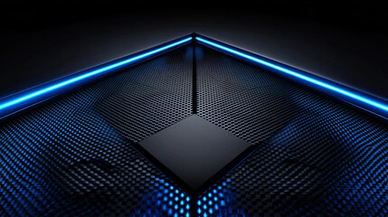 Abstract backgrounds and textured modern dark black and blue. AI Generated