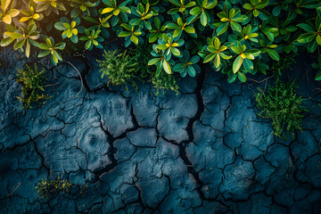 Concept of Net Zero, carbon neutral, and net zero concepts. natural environment. AI Generative