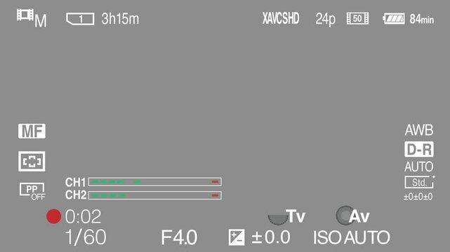REC 録画中の画面 タイムコードつき SONY &alpha;6500