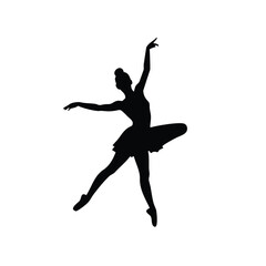silhouette of a ballet dancer