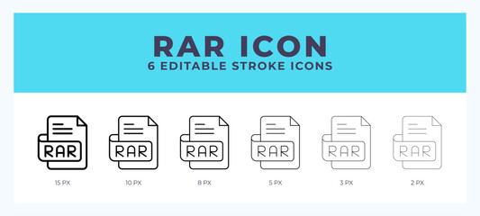 Bar file line icon. Thin line. Bold line. Vector illustration.