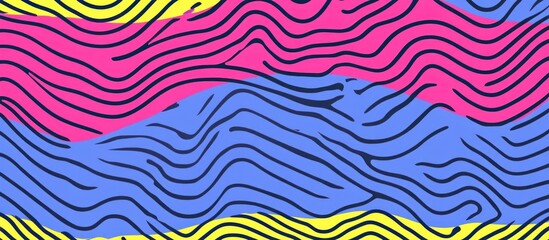 Abstract geometric pop art background with wave pattern. Vector pattern. overlay geometric design of trendy Memphis 80s-90s style