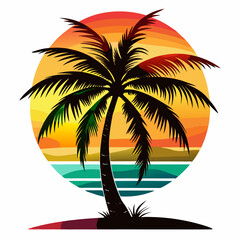 Tree vector art icon