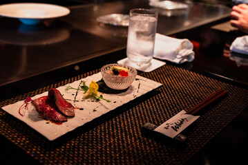 japanese food before Beef meal