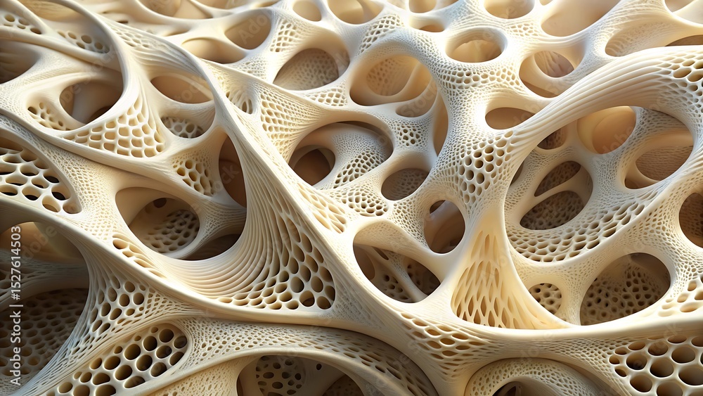 Fototapete intricate organic structure a complex network of interconnected cells and porous material