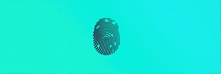 Fototapeta premium Animated Fingerprint Scan Directs Users to a Fraudulent Website Warning About Online Security Risks in Digital Spaces