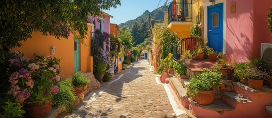 Assos village in Kefalonia, Greece