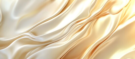 Beautiful Abstract 3D Background with Smooth Silky Shapes