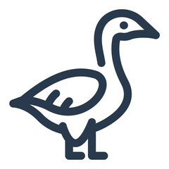 Canada Goose Standing in Side Profile