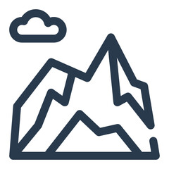 Mount Garibaldi Vector Icon for Canada Day