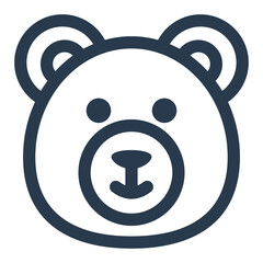 Polar Bear Vector Icon for Canada Day