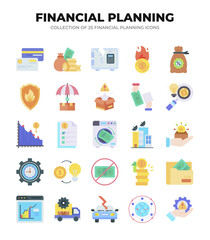 Financial Planning Icons. A Comprehensive Guide to Money Management