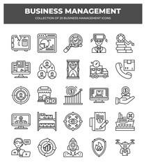 Collection of Business Management Icons: Streamline Your Workflow