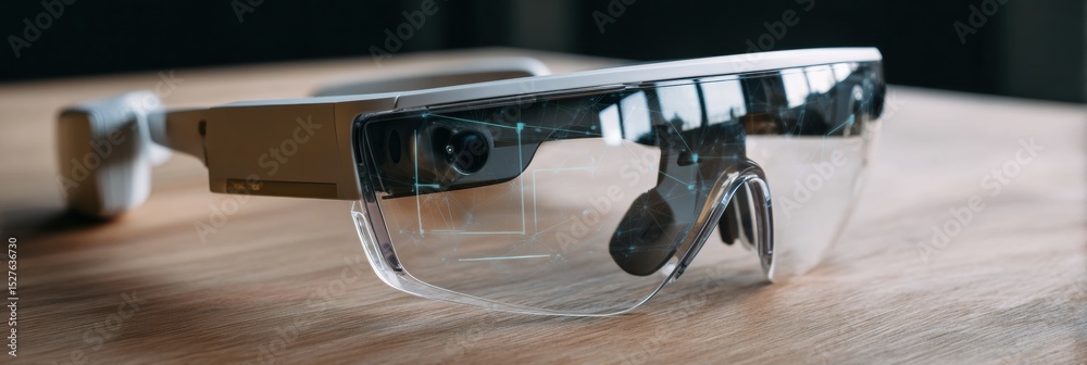 Aufkleber Futuristic Digital Glasses With Augmented Reality Interface Designed for Interactive Use and Enhanced User Experience
