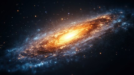 Fototapeta premium Spiral galaxy in deep space (1)