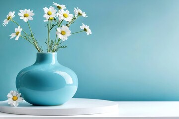 The elegance of a white interior is enhanced by a beautifully arranged ceramic vase.
