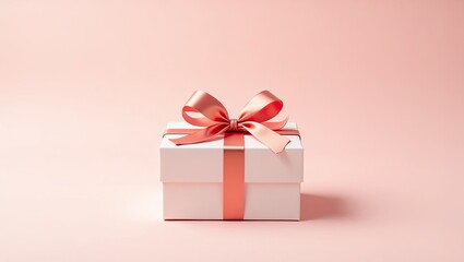 pink gift box with ribbon