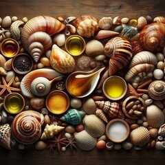 Shells with wax oil seasoning