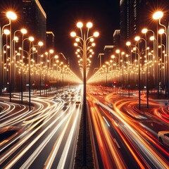 Street Lighting over moving traffic