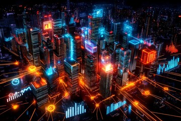Network market, where assets and algorithms intersect. Generative AI