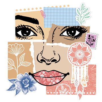 Junk Journal K&ouml;nigin Vintage Scrapbooking Collage
