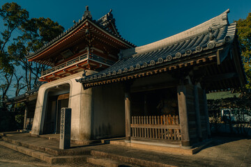 Naklejka premium Anrakuji Temple, 6th on the Shikoku Pilgrimage, peaceful sacred site