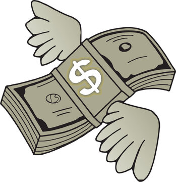 Hands Holding Dollar Bills &ndash; Money Finance Vector Illustration