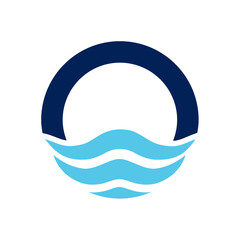 Letter O logo design template.