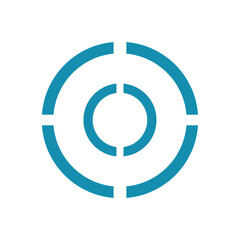 Letter O logo design template.